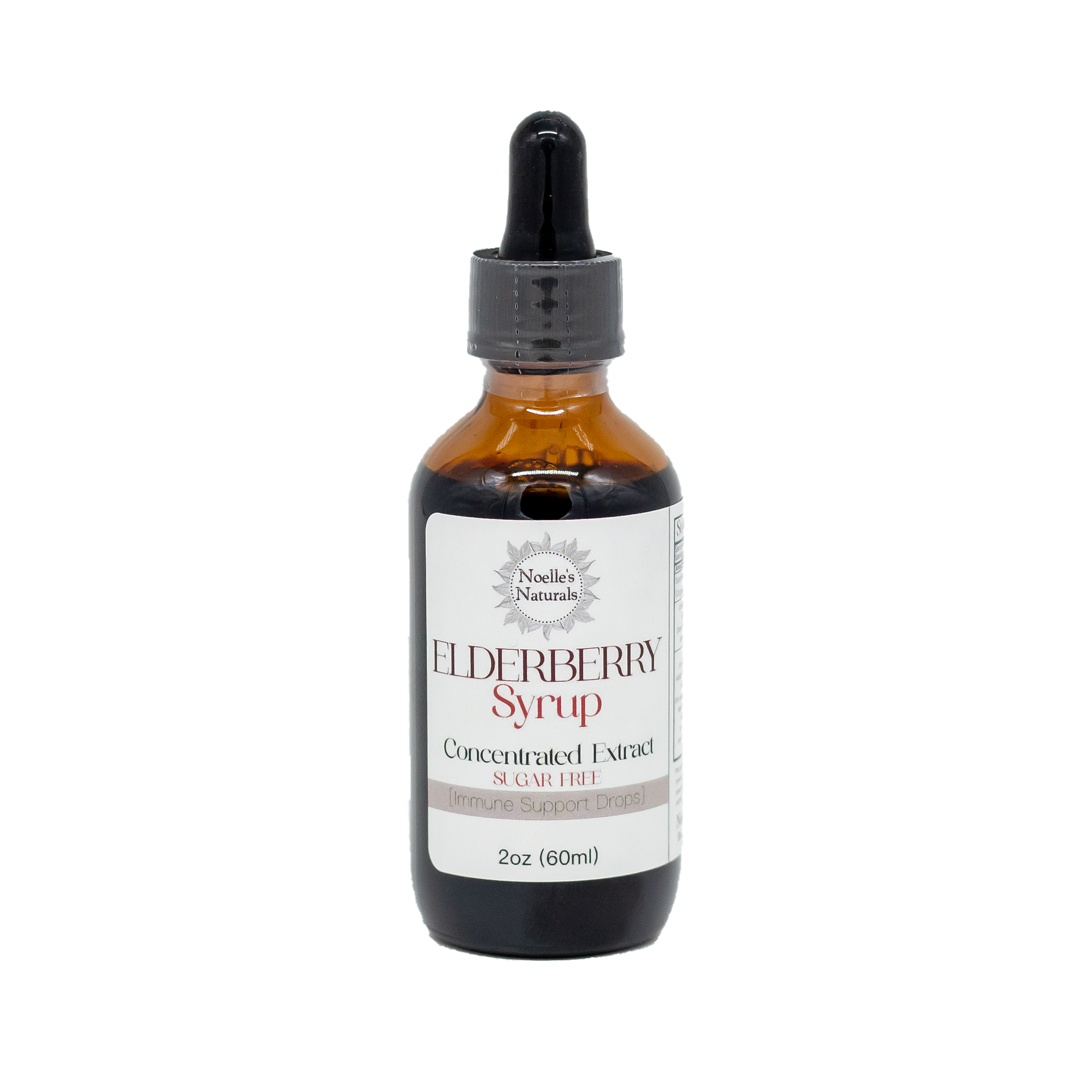 Elderberry Syrup Extract Herbal Immune Support Drops Noelle's Naturals
