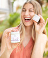 Noelle's Naturals Lavender & Chamomile 100% Grassfed Tallow Balm is available in both a 3.5oz or 2oz glass jar! Perfect to have for at home and on-the-go!