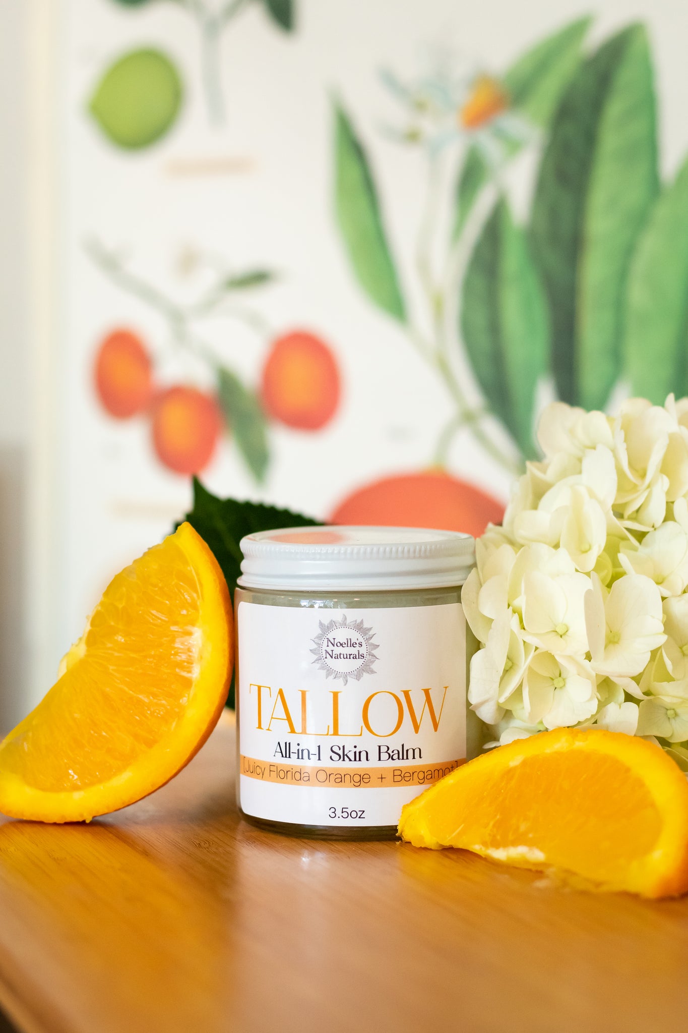 Organic Tallow Balm - Juicy Florida Orange + Bergamot - 3.5oz