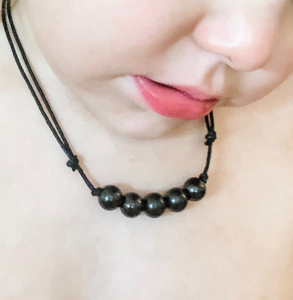 Kids Beaded Shungite Necklace – Noelle's Naturals