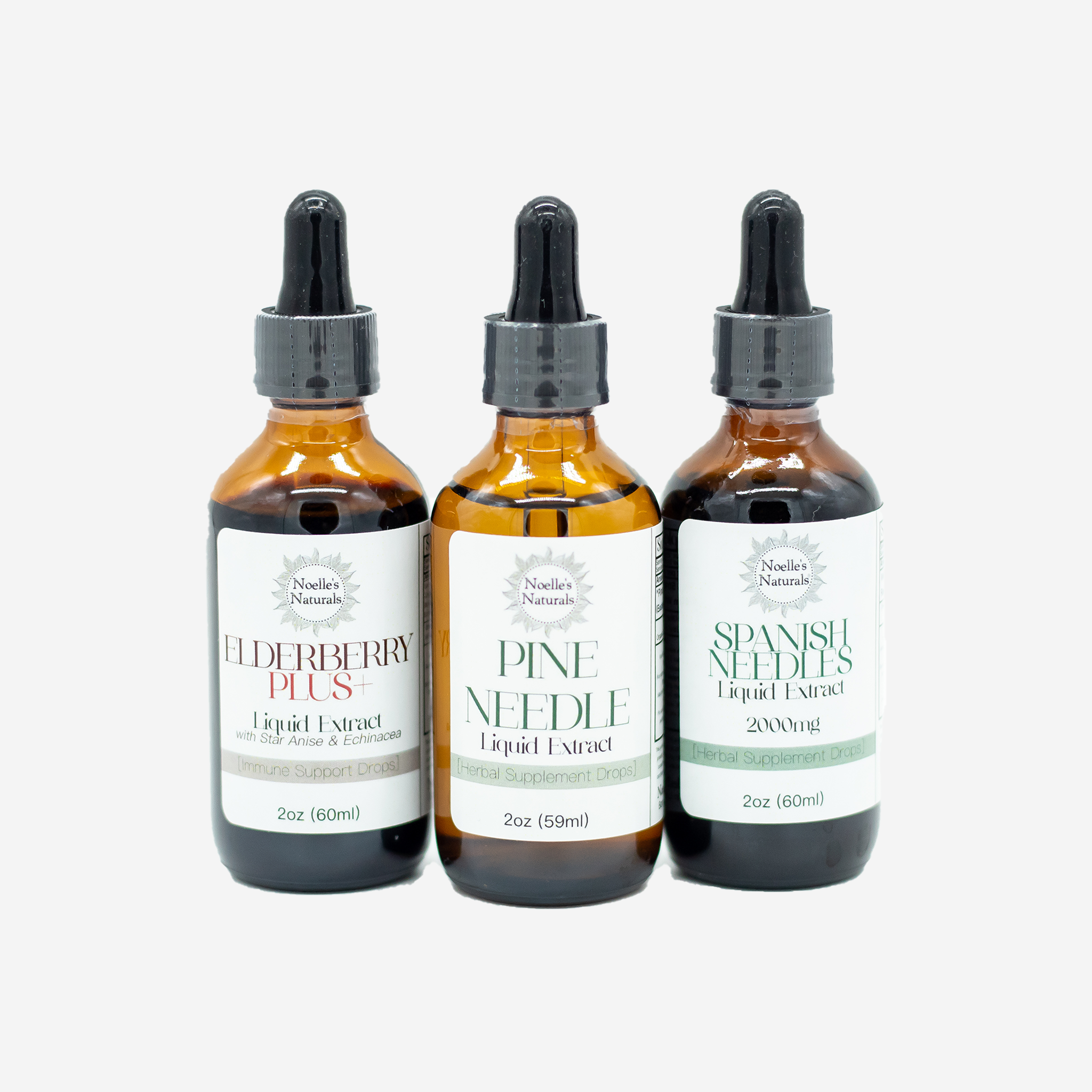 Immune Support Powerhouse Trio - Set of Herbal Extracts