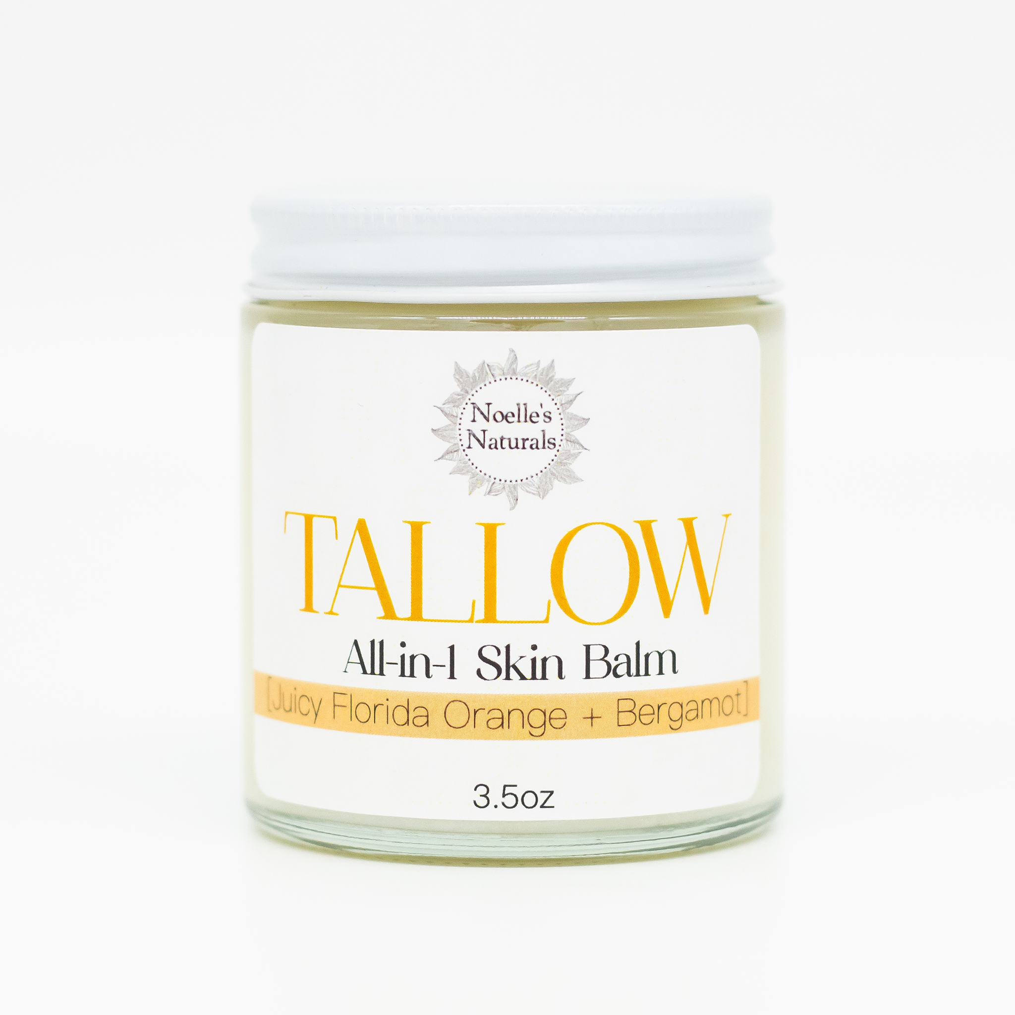 Organic Tallow Balm - Juicy Florida Orange + Bergamot - 3.5oz